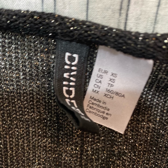 Divided translucent glitter crop top - Picture 2 of 2